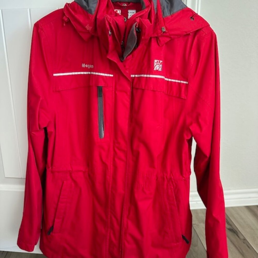 CHICK FIL A Uniform! 1 Winter coat, 1 Fleece jacket, 2 black pants, 2 tshirts